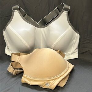 Lane Bryant Sports Bras - White and Tan